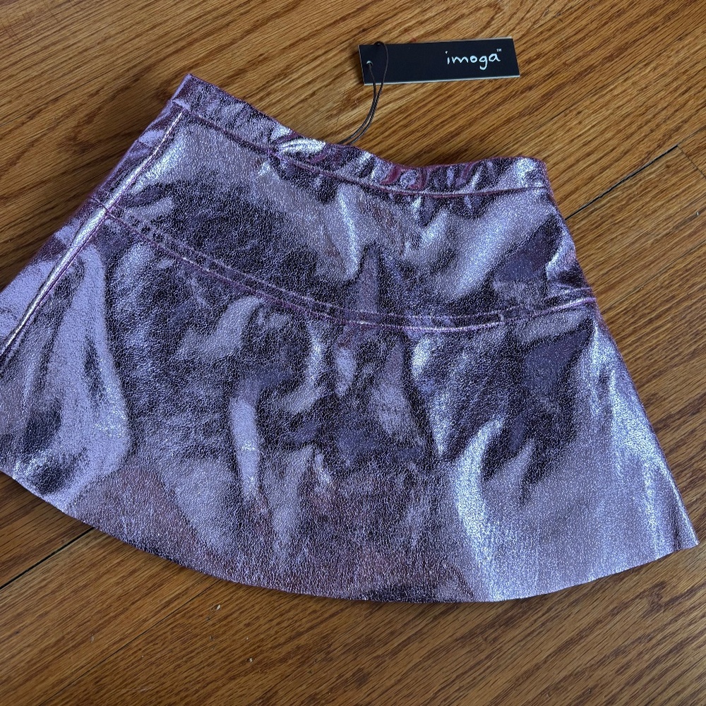 Imoga Metallic Mini Skirt kids size 2